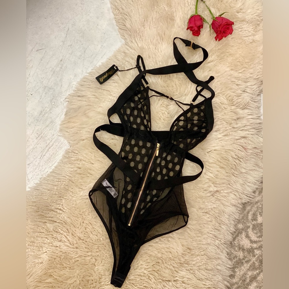 Sexy Black Lingerie Bodysuit